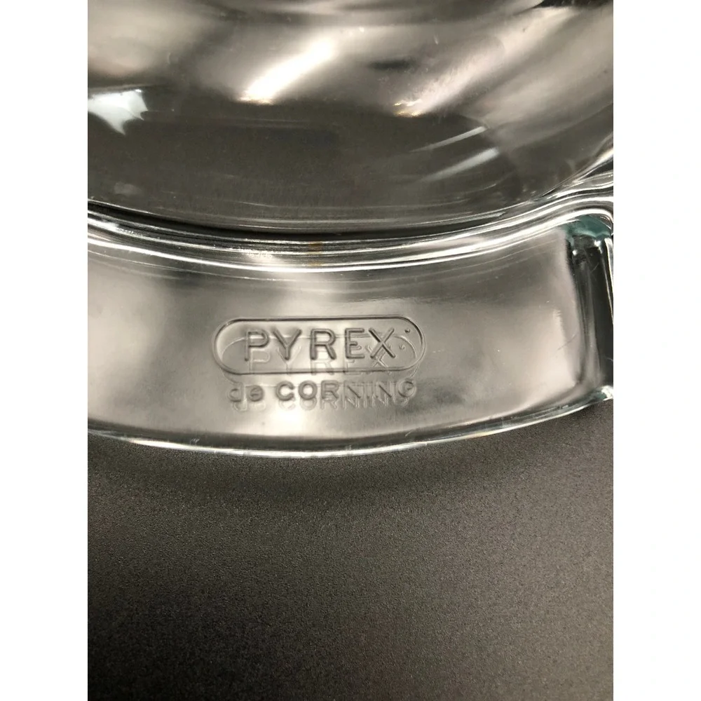 Vintage PYREX de Corning France 453 Clear Glass Casserole Dish Lid 1.5L MCM 70s